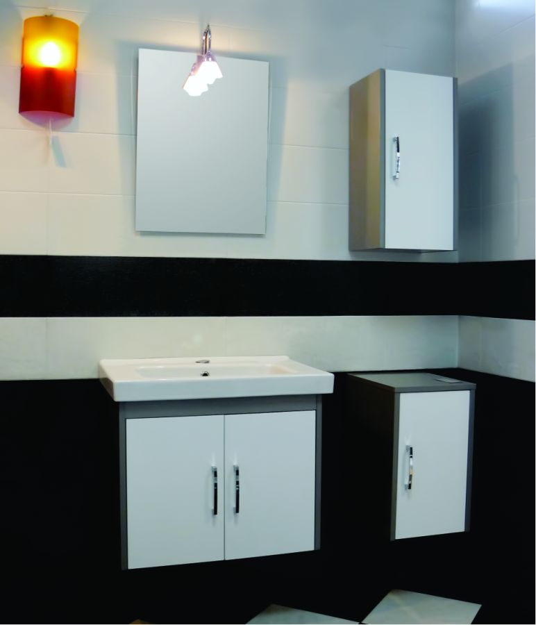 Мебель для ванной комнаты NEW MEDEEA 65, (62x43x50 см), серая 1