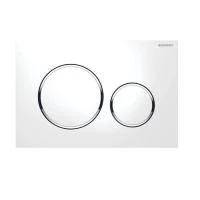 Змивна клавіша Geberit Sigma20 білий глянсовий хром