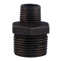 Ніпель редукційний чавунний чорний 1