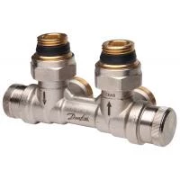 Узел нижнего подключения динамический Danfoss RLV-KDV угловой 1/2