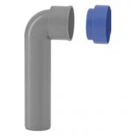 Відвід сантехнічний подовжений D 40 Valsir без прокладки з заглушкою