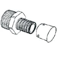 Переходник Rehau Raubasic с наружной резьбой 20-R 3/4