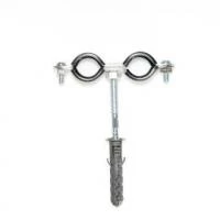 Двойные хомуты с шуруп-винтом и дюбелем в комплекте 25-29мм