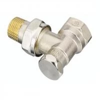 Запірний радіаторний клапан Danfoss RLV-S DN15 кутовий нікельований