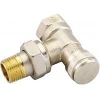 Запорный радиаторный клапан Danfoss RLV DN15 угловой никелированный