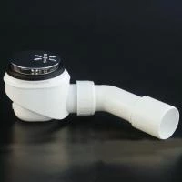 Cъемный сифон Viega сливной патрубок  45° крышка хром