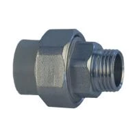 З'єднувач з американкою Firat PP-R 40 мм x 1 1/4' Н сірий