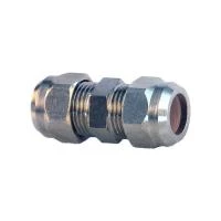 З’єднувач компресійний Luxor 10 мм х 10 мм хромований