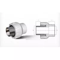 З'єднувач ь Valrom PP-R 25 мм x 3/4