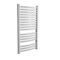 Стальной полотенцесушитель Lazzarini Merano 600x1150 мм вогнутый белый