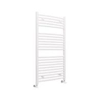 Стальной полотенцесушитель Lazzarini San Remo 600x1110 мм вогнутый белый