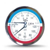 Термоманометр ДМТ 05080-0,6 МПа 0+120°C кл.т.2,5 1/2" осьовий