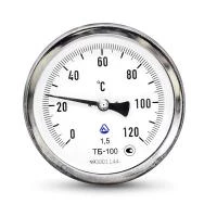 Термометр Склоприлад біметалічний ТБ-100-100 0-120°C клас точності 1,5 осьовий