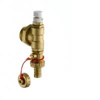 Торцевая секция Danfoss FHF-EM с ручным воздухоотводчиком и сливным краном