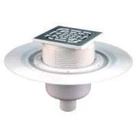 Трап Viega вертикальний 110 мм з фланцем та нержавіючою решіткою 150x150 мм