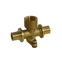 Трійник PexKit латунний  з фланцем В 16 мм x 1/2