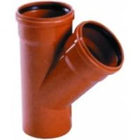 Трійник Valplast ПВХ кут 45° 110x110 мм