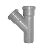 Трійник редукційний для внутрішньої каналізації D 160х125 Valrom 45°