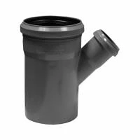 Тройник редукционный для внутренней канализации D 75х50 Valsir 45°