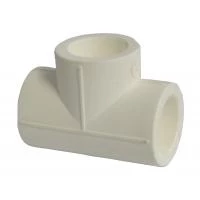 Трійник, PP-R, D = 20 мм, білий