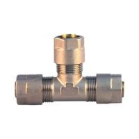 Тройник обжимной никелированный Taizhou 16 мм