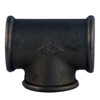 Трійник чавунний чорний 1.1/2