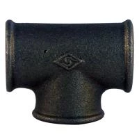 Трійник чавунний чорний 3/4
