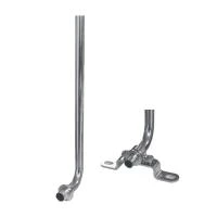 Кутник нікельований Romstal для підключення радіаторів 20х250 мм