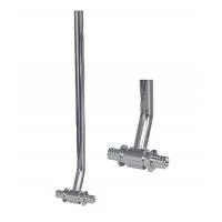 Трійник нікельований Romstal для підключення радіаторів 16х250 мм