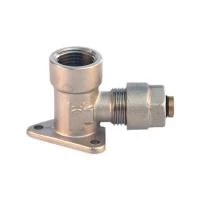 Уголок для подключения смесителя Taizhou обжимной никелированный 16 мм x 1/2