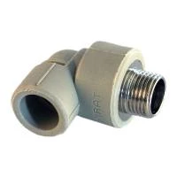 Уголок, 90°, PP-R, D=20 мм x 3/4