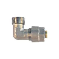 Уголок обжимной Taizhou никелированный 16 мм x 1/2