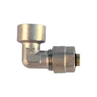 Уголок обжимной никелированный 20 мм x 1/2