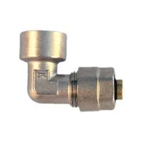 Уголок обжимной никелированный 26 мм x 1