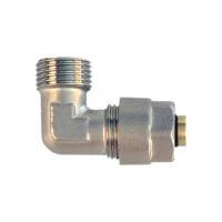 Уголок обжимной никелированный 26 мм x 1