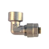 Уголок обжимной никелированный 26 мм x 3/4