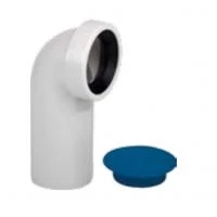 Випуск для унітазу кутовий 90° D 110 мм з прокладкою Valsir