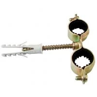 Хомут с прокладкой для медных труб D=22 мм