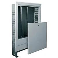 Шкаф коллекторный KAN встраиваемый 8 отводов 615-705x565x110-175 мм