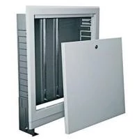 Шафа колекторна вбудована KAN SWPSE з емальованою рамкою 45° 560-660×350×110-160