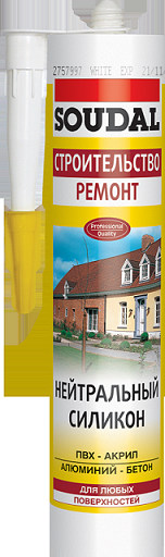 Силікон нейтральний білий Soudal 310 мл