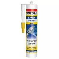 Силікон санітарний білий Soudal 310 мл