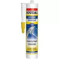 Силикон санитарный прозрачный Soudal 310 мл