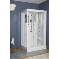 Гидромассажная душевая кабина Kroner River Square 120x80x215 см квадратная