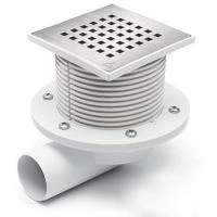 Двухкорпусный трап MCH G 425 NXL с горизонтальным подключением Dn50 с сухим сифоном с фланцем