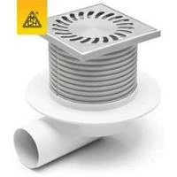 Двокорпусний трап MCH 425 NXL з горизонтальним підключенням Dn50 з сухим сифоном Neptun  із фланцем