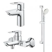 Комплект смесителей 3 в 1 Grohe BauLoop для ванны 