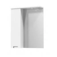 Зеркало Квадро 60 см с пеналом слева и подсветкой