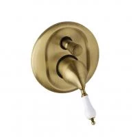 Змішувач для ванни Demm Vara у ретро стилі прихованого монтажу бронза