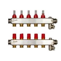 Коллектор Danfoss SSM-F на 5 контуров с расходомерами